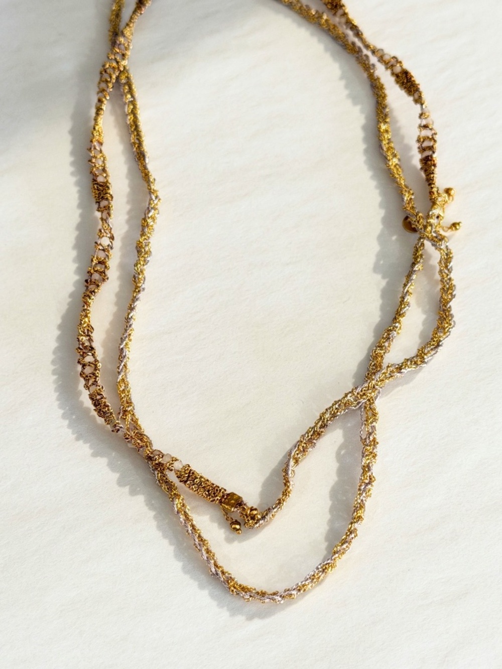 Dag Gioielli Gold & Silver with Kunzite Necklace